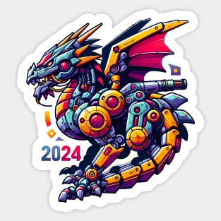 Year of the Dragon  Zodiac Lunar New Year  2024 design Sticker